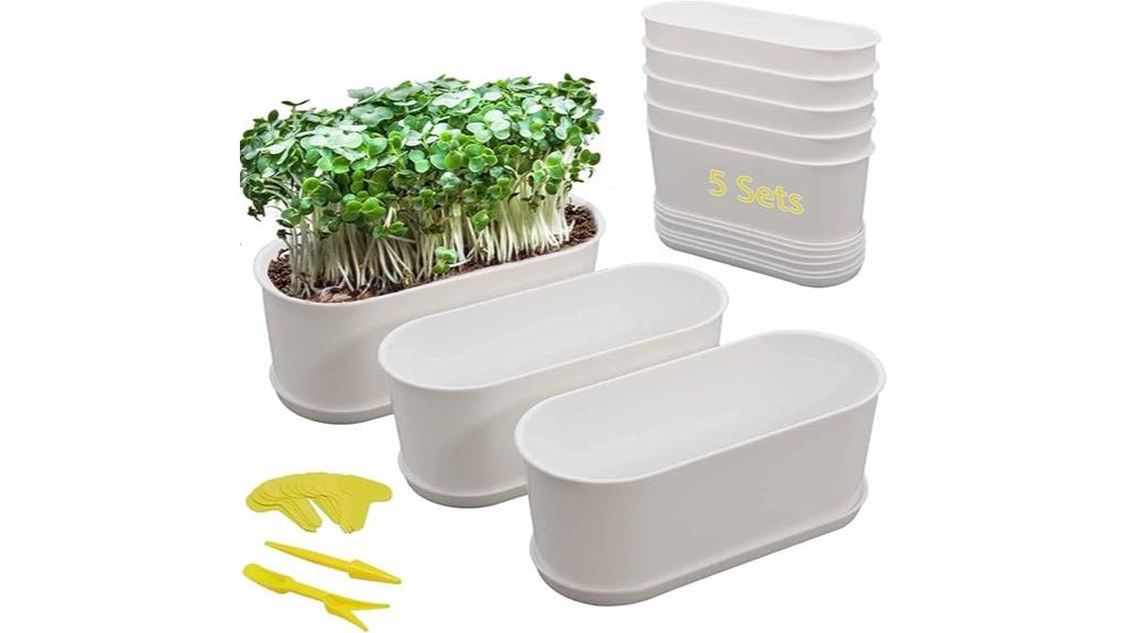 herb planters with drainage