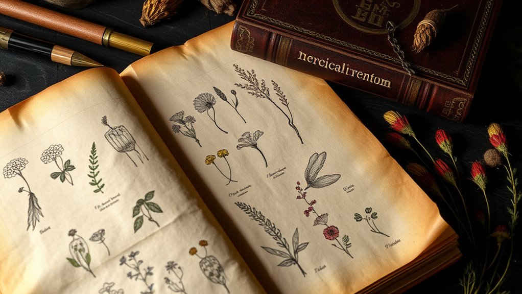 herbal texts visual evolution