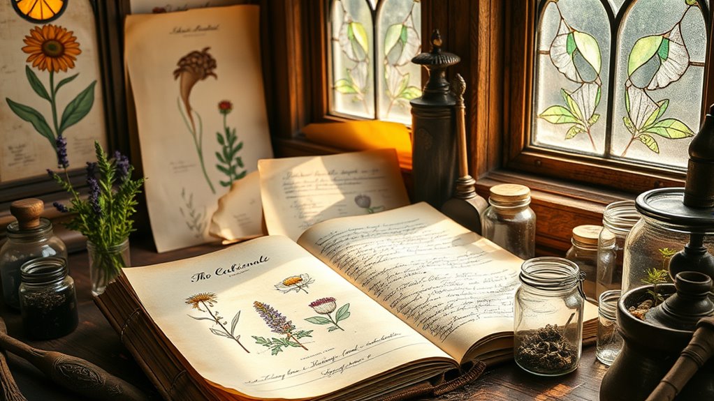 herbalists garden illustrations legacy