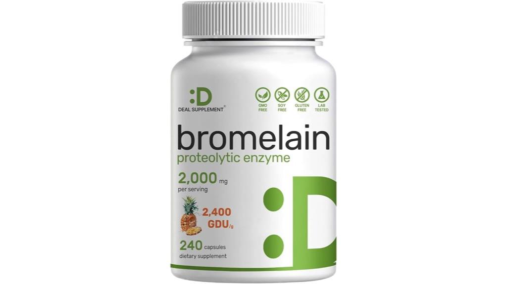 high dose bromelain capsules