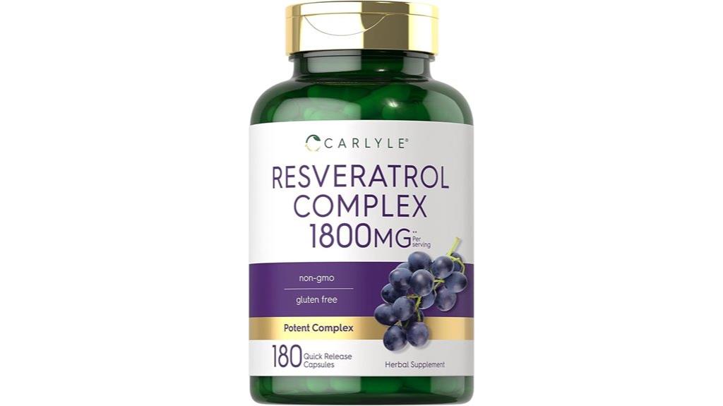 high dose resveratrol capsules
