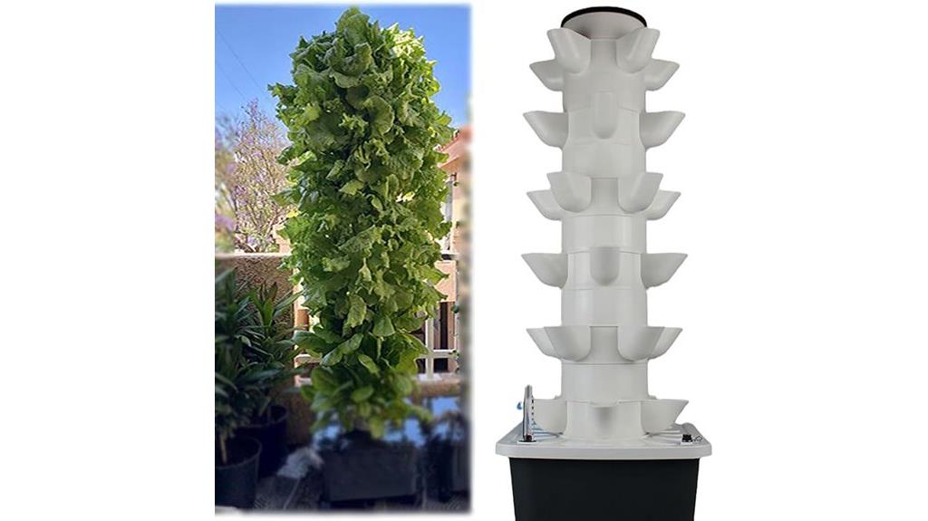 indoor vertical gardening setup