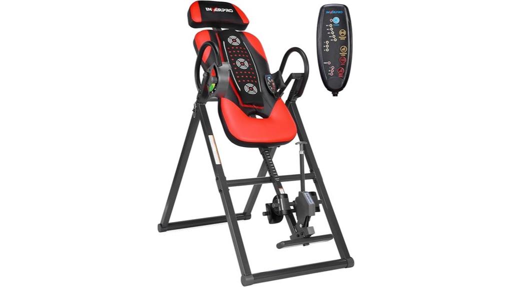 inversion table with heat