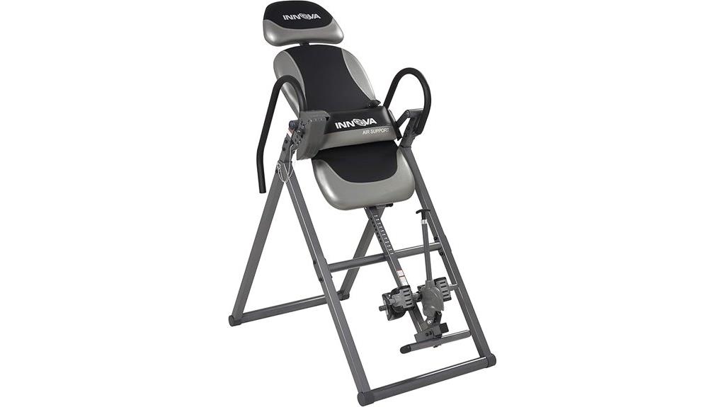 inversion table with lumbar