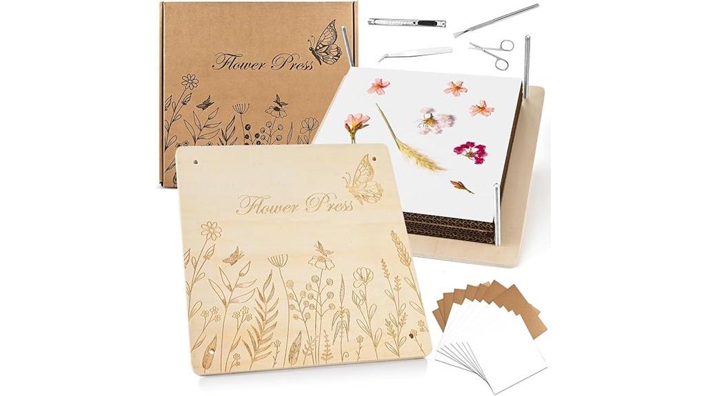 large 11x11 flower press