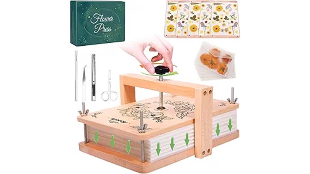 large flower press kit