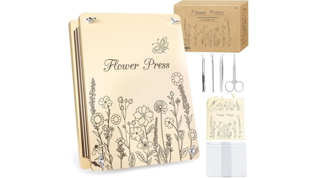 large flower press kit