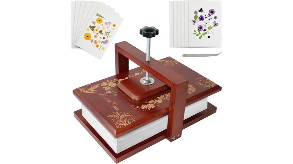 large flower pressing kit