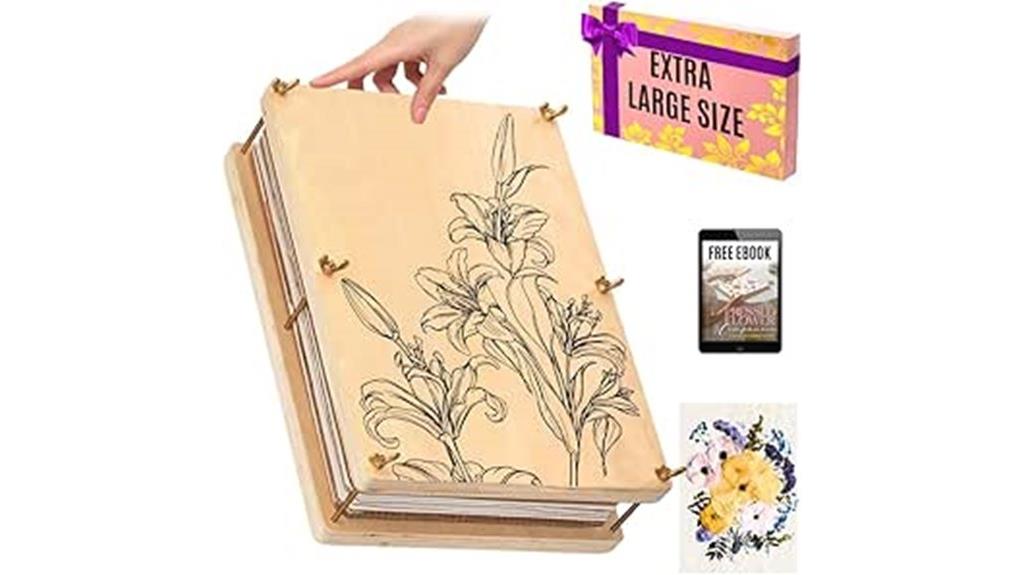 large flower pressing kit