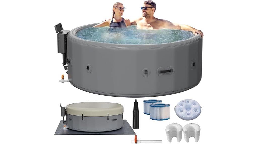 large inflatable hot tub