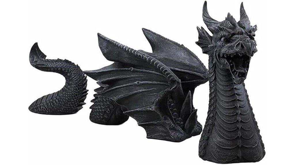 large resin dragon sculpture