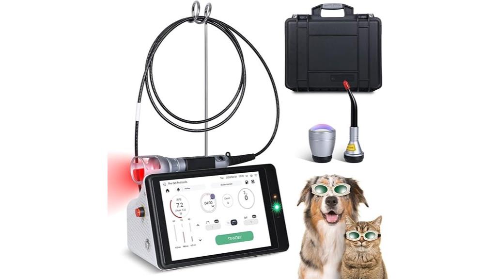 laser therapy with lcd