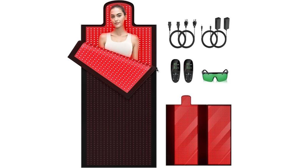 led blanket with dual wavelengths