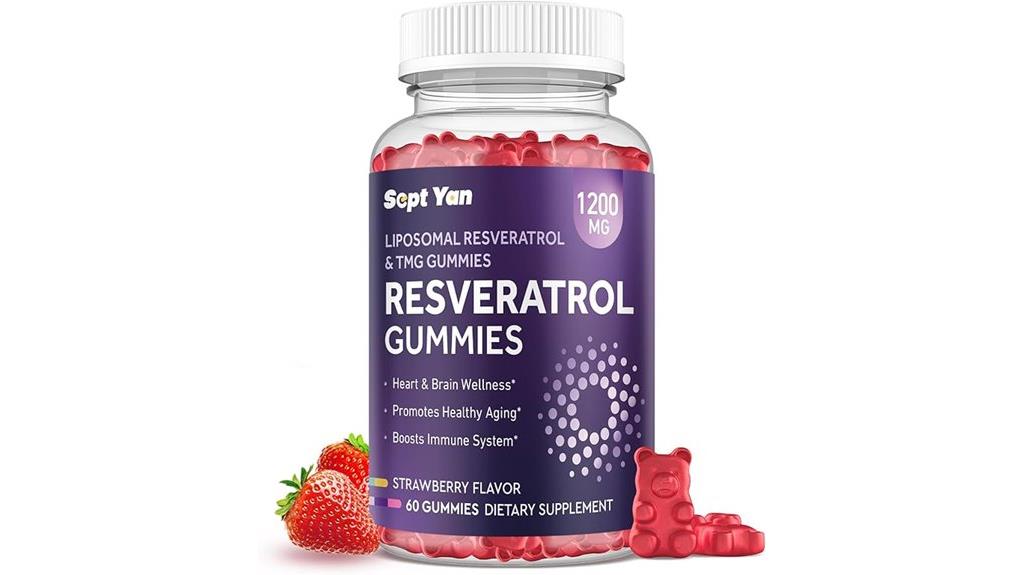 liposomal resveratrol gummy supplement