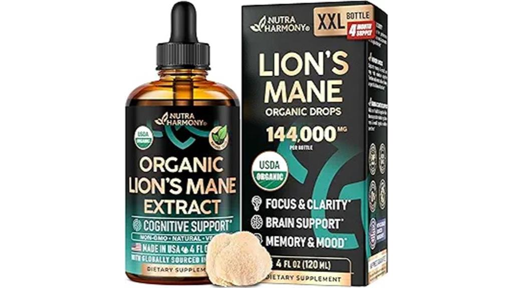 liquid organic lion s mane