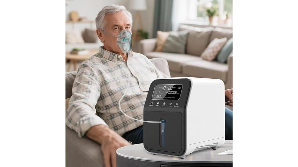 low noise rugged oxygen concentrator