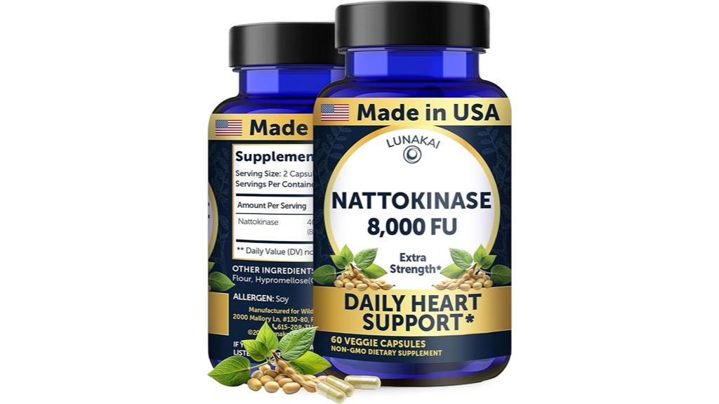 lunakai nattokinase 400mg capsules