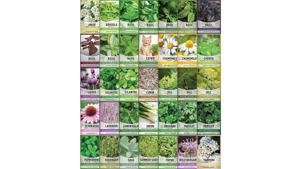 medicinal herb seeds collection