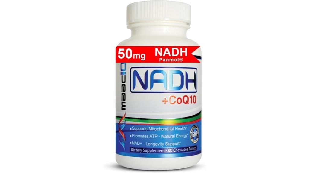 nadh coq10 supplement tablets
