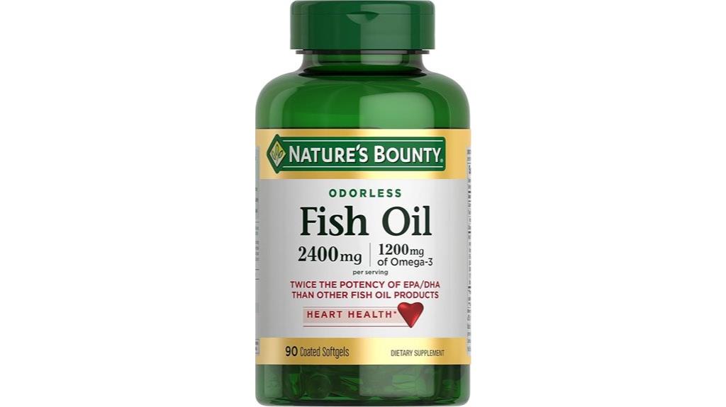 odorless omega 3 softgels