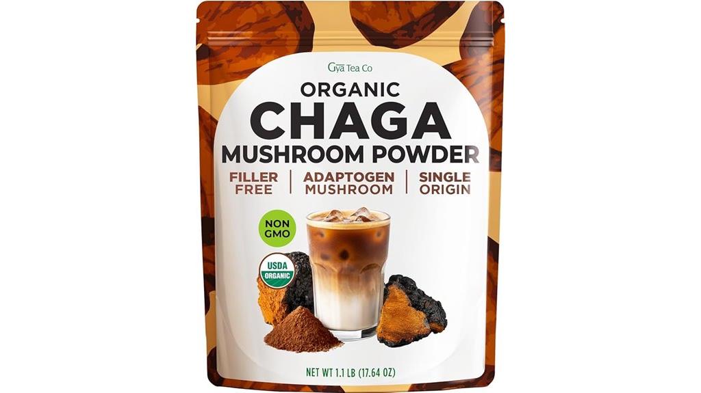 organic chaga mushroom powder
