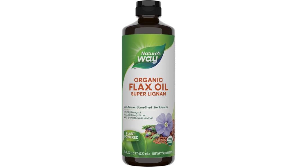 organic cold pressed flax oil