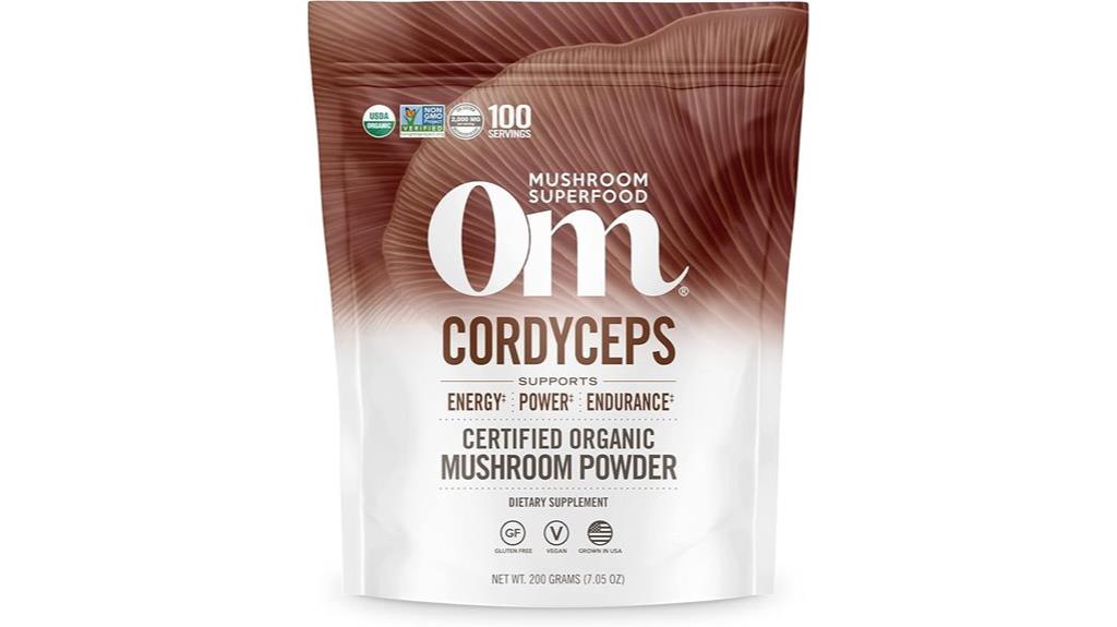 organic cordyceps mushroom powder