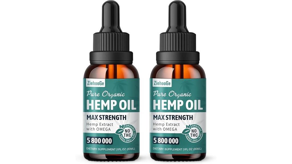 organic hemp oil drops