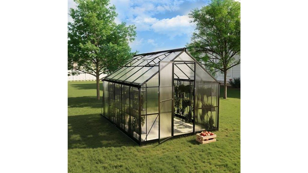 outdoor 8x10 ft greenhouse