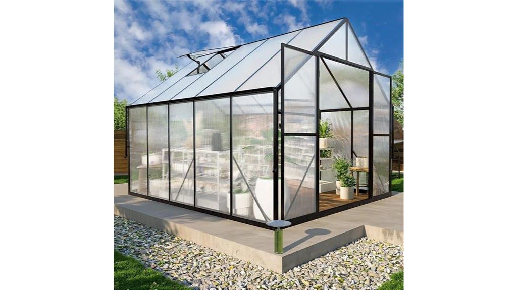 outdoor 8x10 ft greenhouse