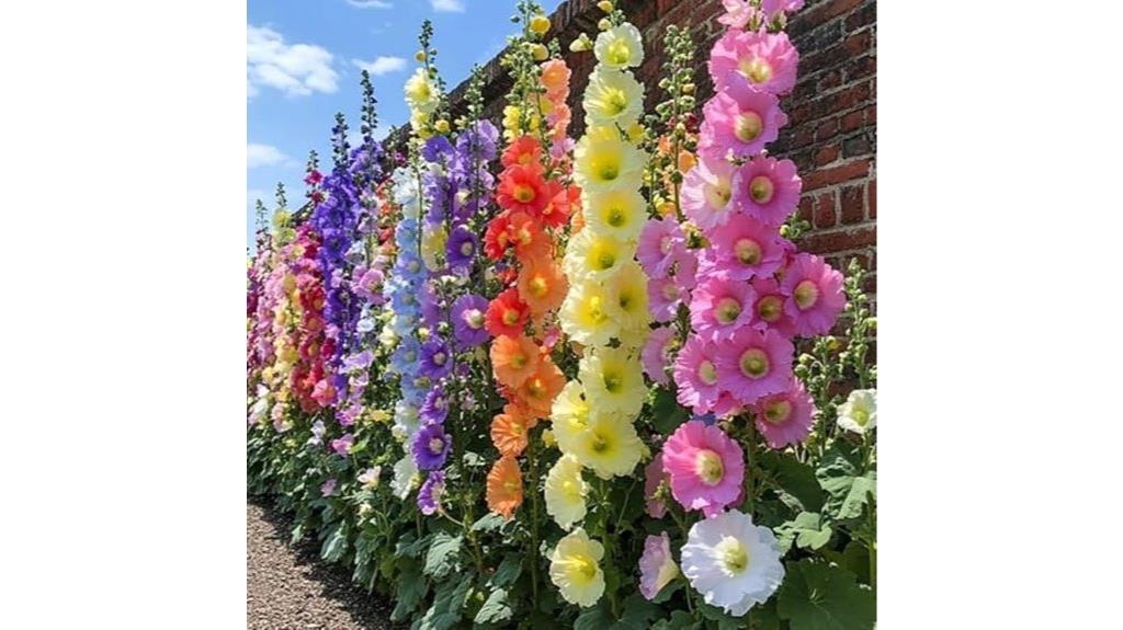 over three hundred hollyhock seeds