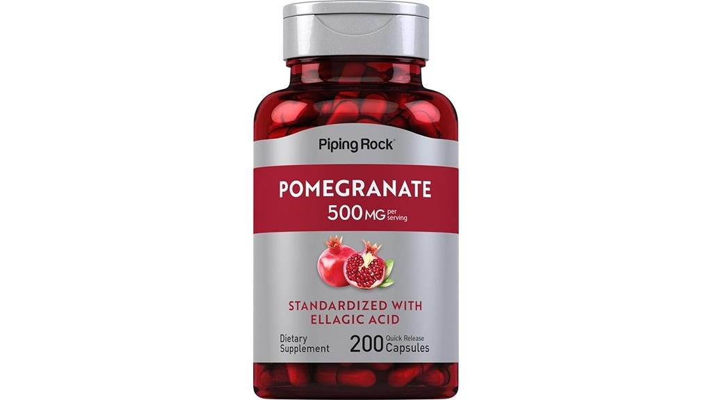 pomegranate extract supplement capsules