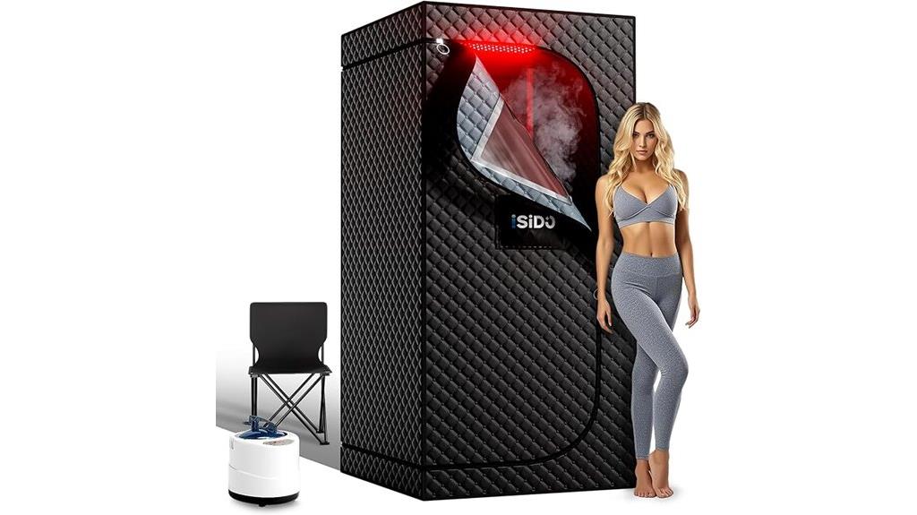 portable infrared sauna features
