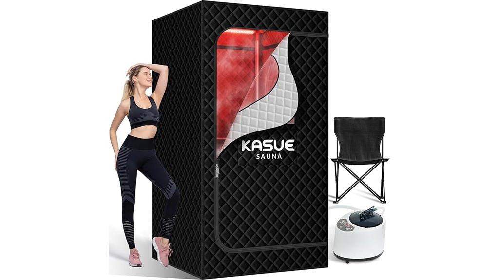 portable sauna tent setup