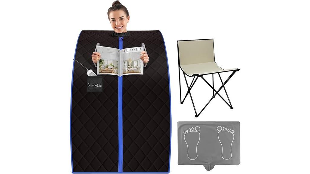 portable sauna with accessories
