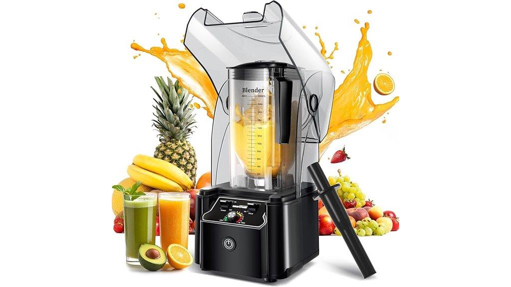 powerful black self cleaning blender