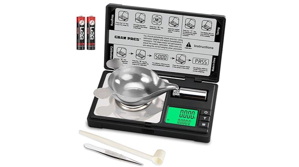 precise milligram scale accessories