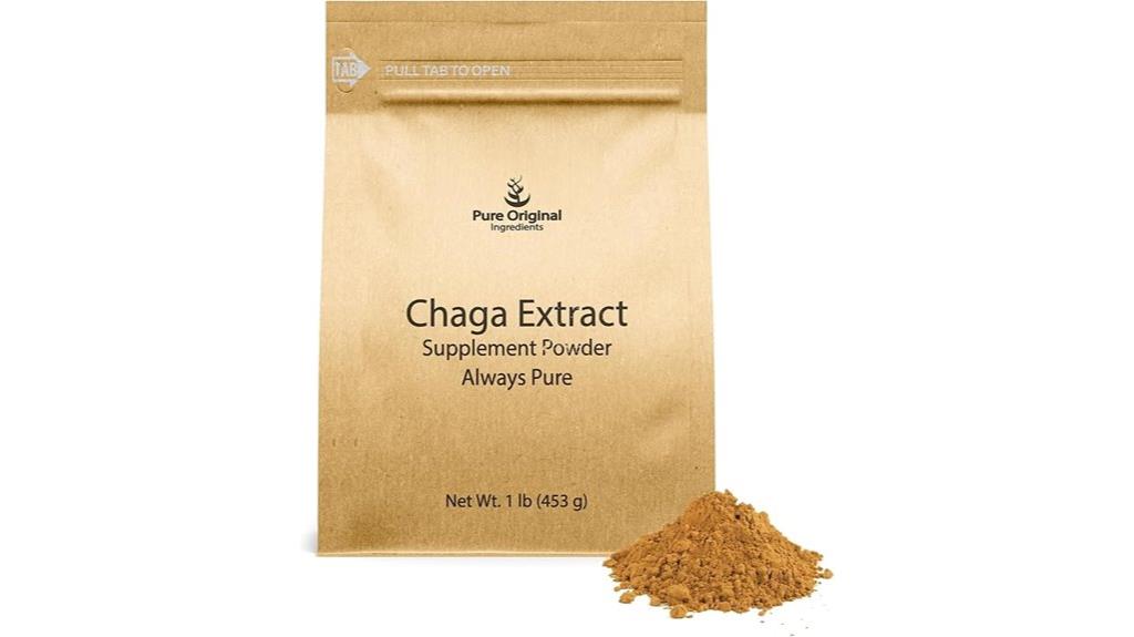 pure chaga mushroom powder