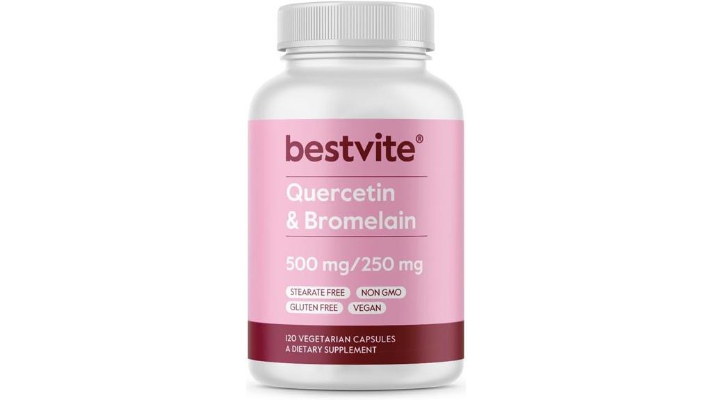 quercetin bromelain supplement capsules
