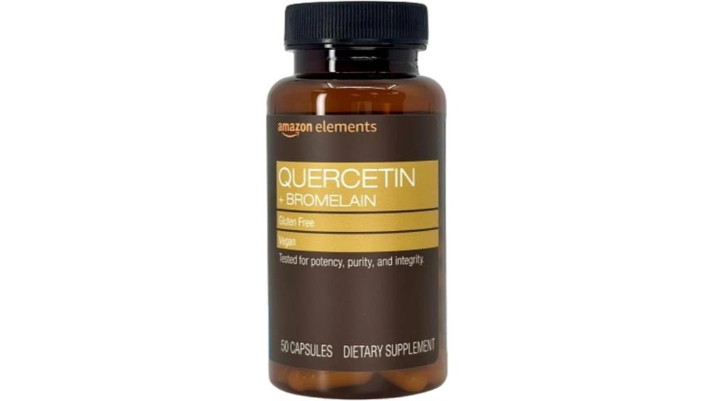 quercetin bromelain supplement capsules