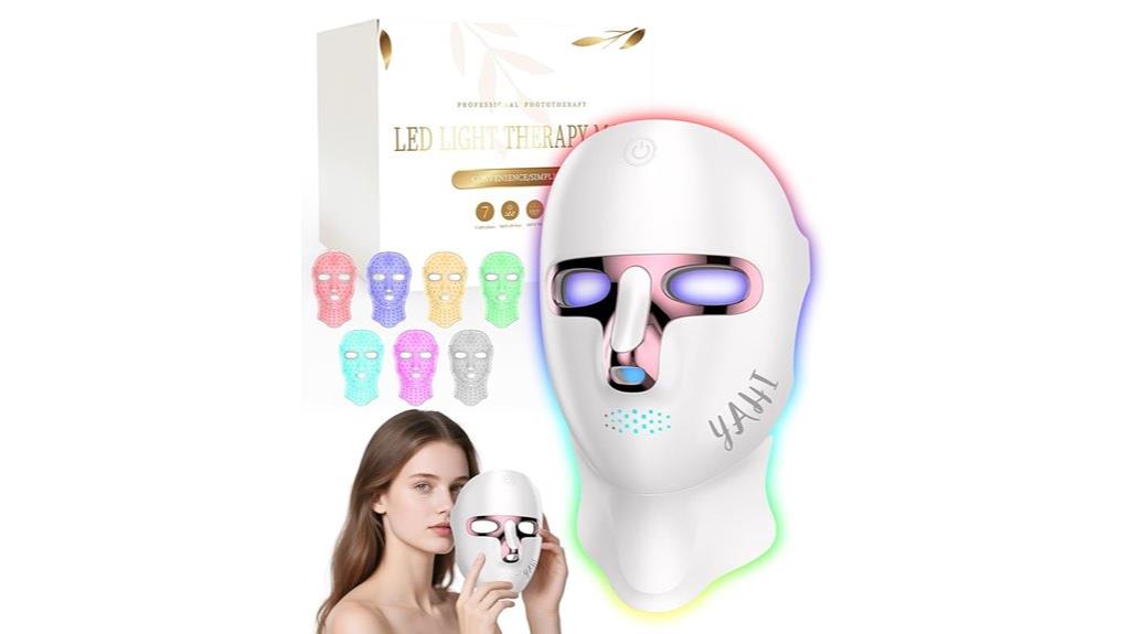 red light face neck mask