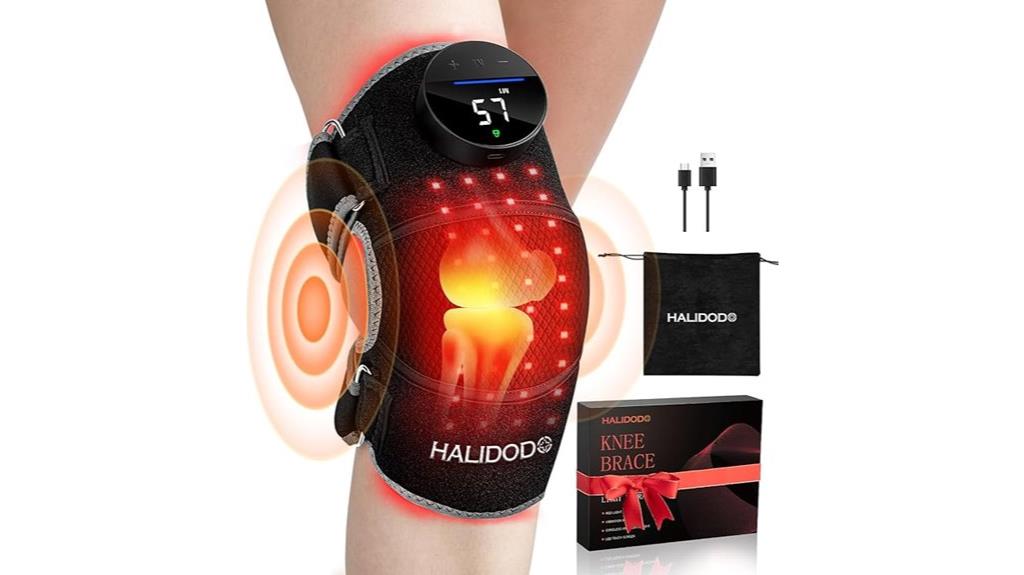 red light knee brace