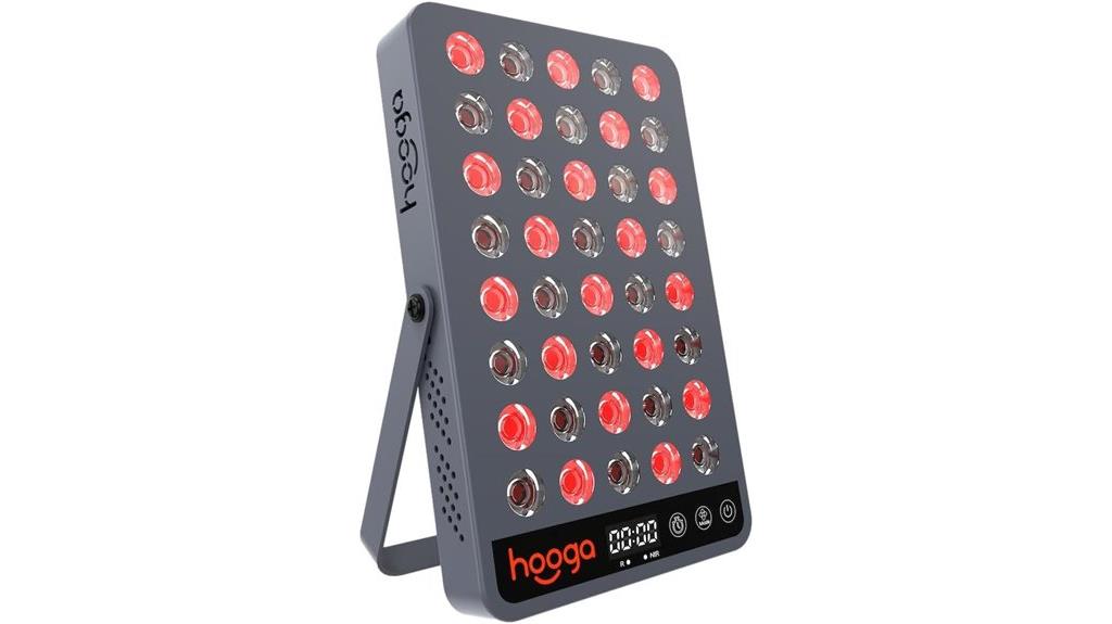 red light therapy with timer