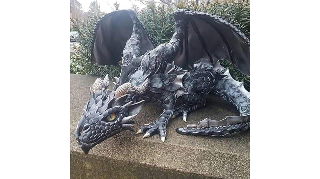 resin dragon yard statue