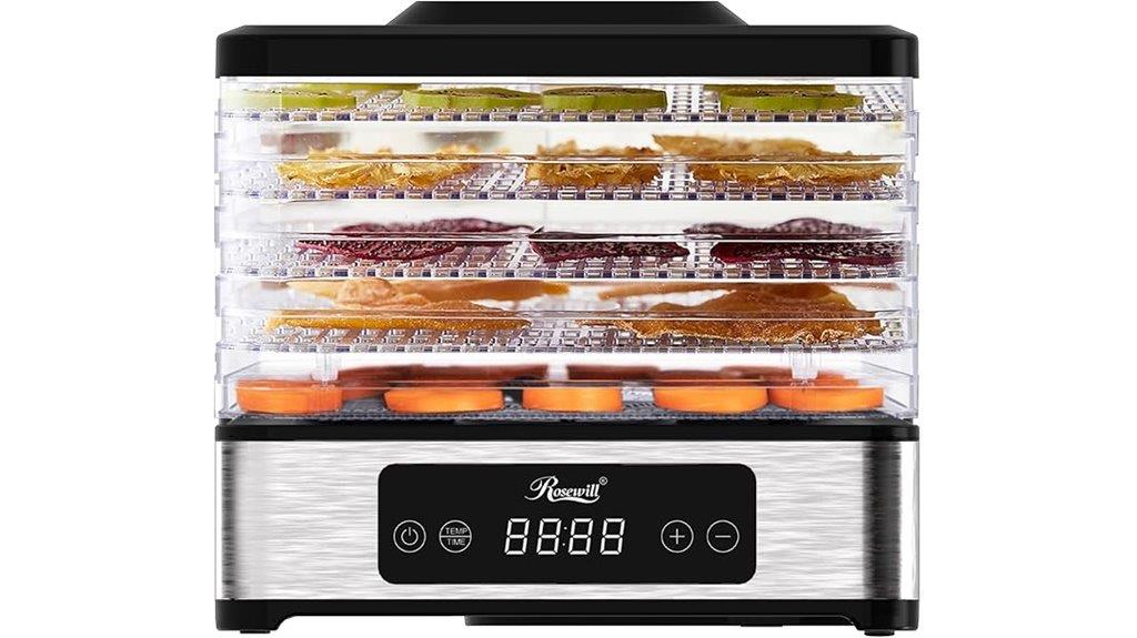 rosewill dehydrator with trays