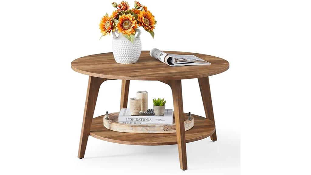 round storage coffee table
