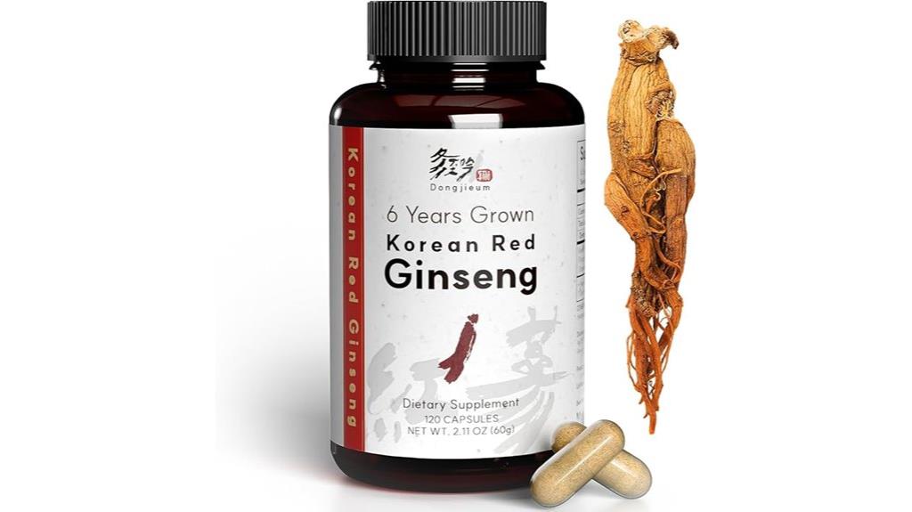 six year ginseng vegan capsules
