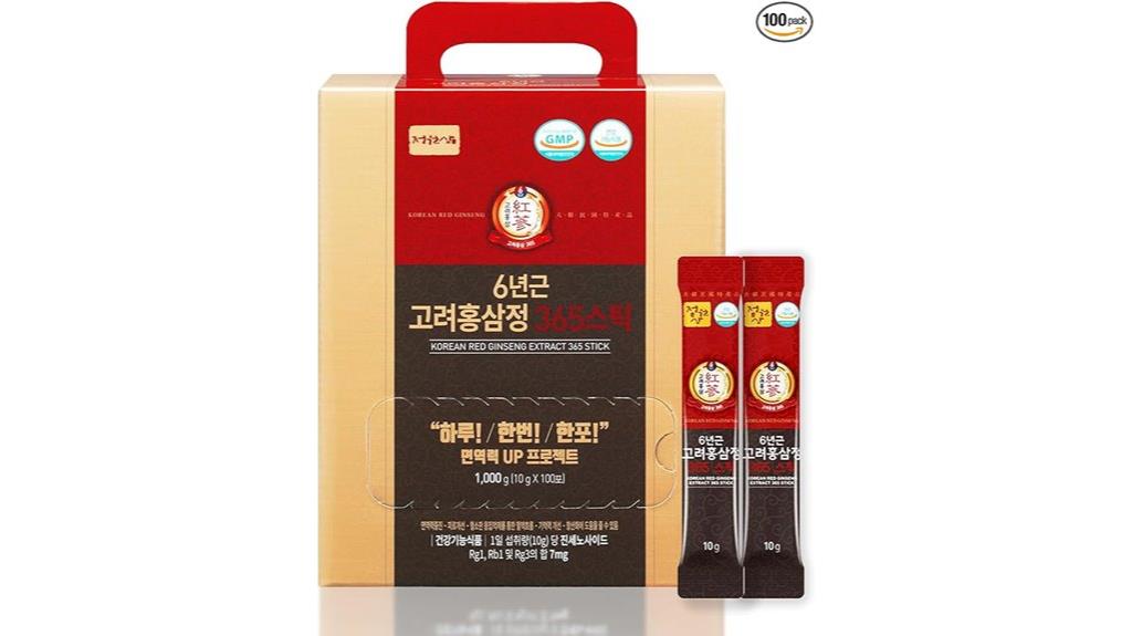 six year red ginseng sticks