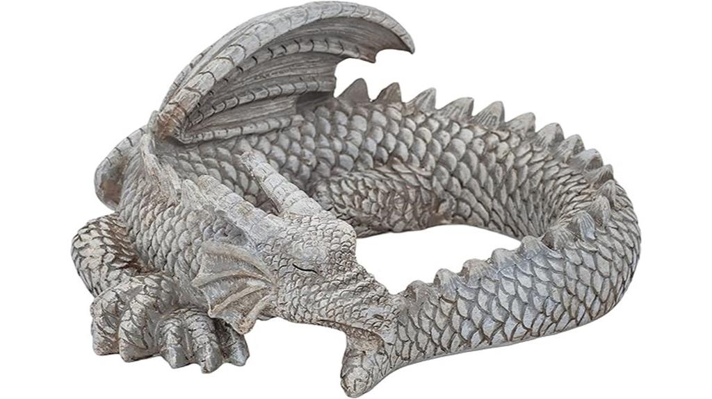 small dragon resin sculpture