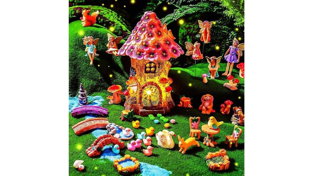 solar fairy garden decor